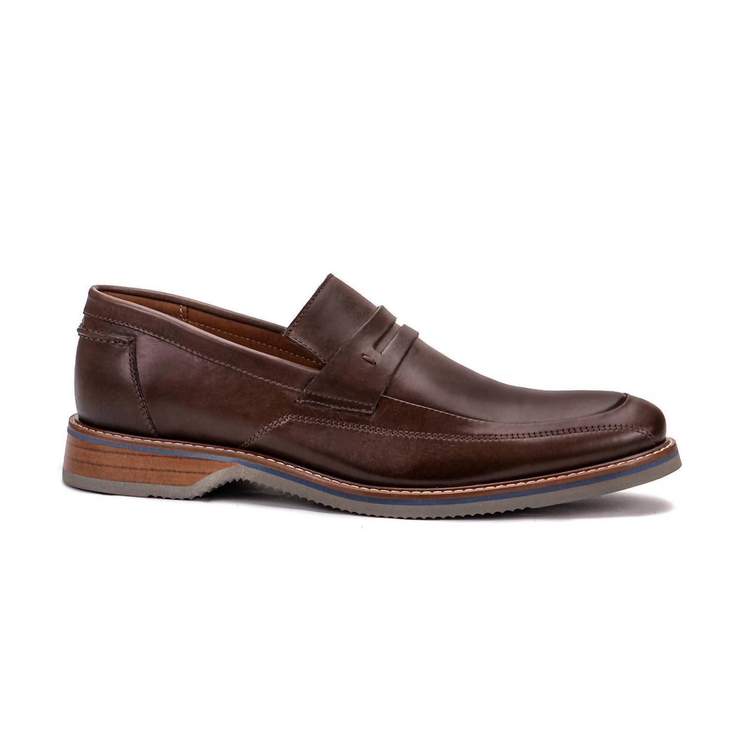 New Polished Men's Amalfi Loafer In Dark Whiskey